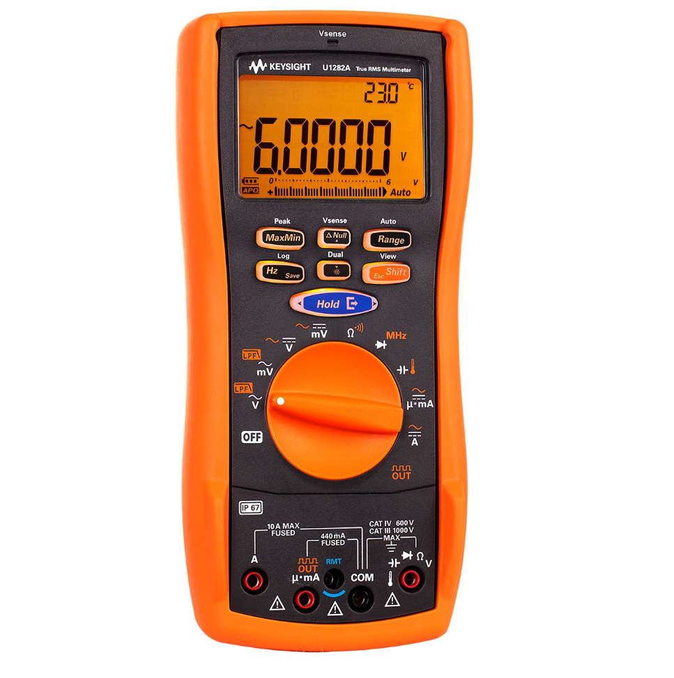 KEYSIGHT是德科技U1282A 手持式数字万用表,4½ 位,IP67