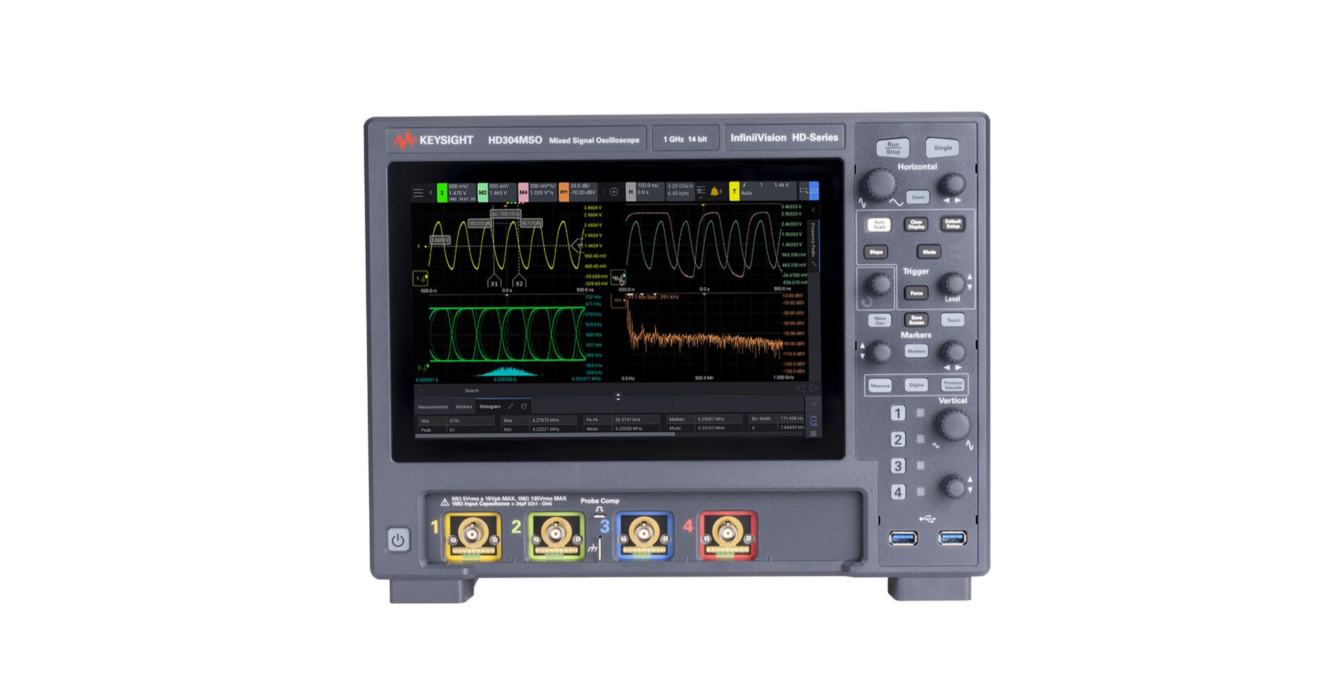 KEYSIGHTHD304MSO InfiniiVision 示波器：4 个模拟通道