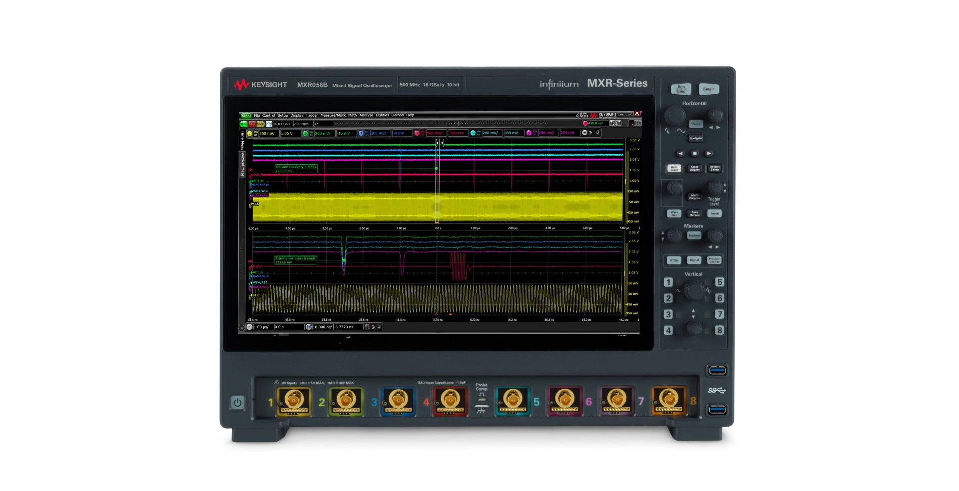 KEYSIGHTMXR058B Infiniium MXR B 系列示波器：500 MHz，8 通道
